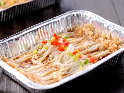南和锡纸烤金针菇